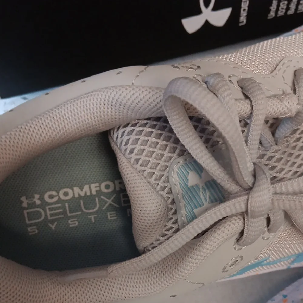 Under Armour Womens Blue and Gray Sneakers Breathable Mesh Design New - Picture 6 of 10